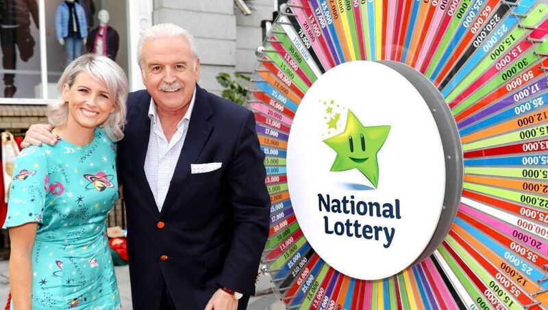 Marty Whelan and Sinead Kennedy in front of the iconic Winning Streak wheel Marty Whelan and Sinead Kennedy in front of the iconic Winning Streak wheel