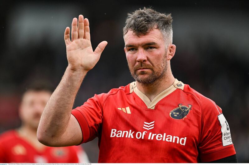 Peter O'Mahony after the  Champions Cup quarter-final match between Bordeaux Begles and Munster at Stade Chaban-Delmas in Bordeaux in April last year. Picture: Brendan Moran/Sportsfile