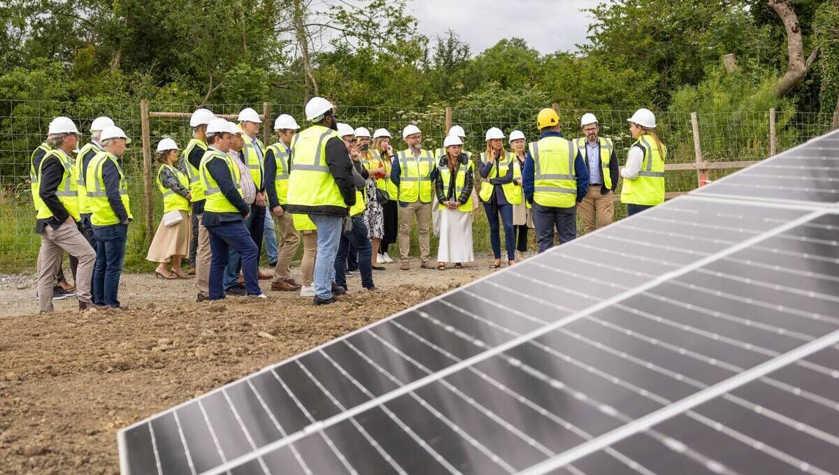 Power Capital's 5MW solar farm installation at the 17th-century Beaulieu House in Co Louth, 20,000 solar panels spread across 23 acres can generate enough electricity to power 1,500 homes for a year. Power Capital's 5MW solar farm installation at the 17th-century Beaulieu House in Co Louth, 20,000 solar panels spread across 23 acres can generate enough electricity to power 1,500 homes for a year.