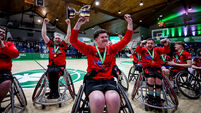 Adam Drummond celebrates with the cup 16/1/2026