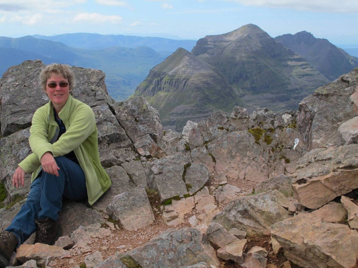 Mary Mulvihill hillwalking in Scotland. Picture: courtesy of Dr Brian Dolan Mary Mulvihill hillwalking in Scotland. Picture: courtesy of Dr Brian Dolan