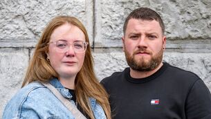 <p>Amy and Jason Barry, parents of baby Connie, outside the courthouse on Washington St in Cork City following an inquest into their son’s death at birth at CUMH. Picture: Chani Anderson</p> <p>Amy and Jason Barry, parents of baby Connie, outside the courthouse on Washington St in Cork City following an inquest into their son’s death at birth at CUMH. Picture: Chani Anderson</p>