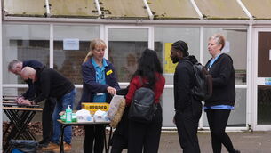 People queuing to receive vaccines and antibiotics at the University of Kent campus in Canterbury in March (Gareth Fuller/PA) People queuing to receive vaccines and antibiotics at the University of Kent campus in Canterbury in March (Gareth Fuller/PA)