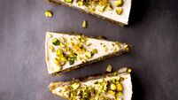 Raw vegan pistachio carrot cake