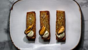 <p>Potato Rosti mussels recipe by Aishling Moore Picture: Chani Anderson</p>