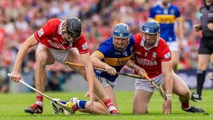 <p>SUMMER HIGH: Cork’s Sean O'Donoghue and Niall O'Leary grapple with Tipp's Jason Forde in the 2025 All-Ireland SHC final. The 2026 decider is on Super Sunday, July 19. Pic: Morgan Treacy, Inpho</p> <p>SUMMER HIGH: Cork’s Sean O'Donoghue and Niall O'Leary grapple with Tipp's Jason Forde in the 2025 All-Ireland SHC final. The 2026 decider is on Super Sunday, July 19. Pic: Morgan Treacy, Inpho</p>