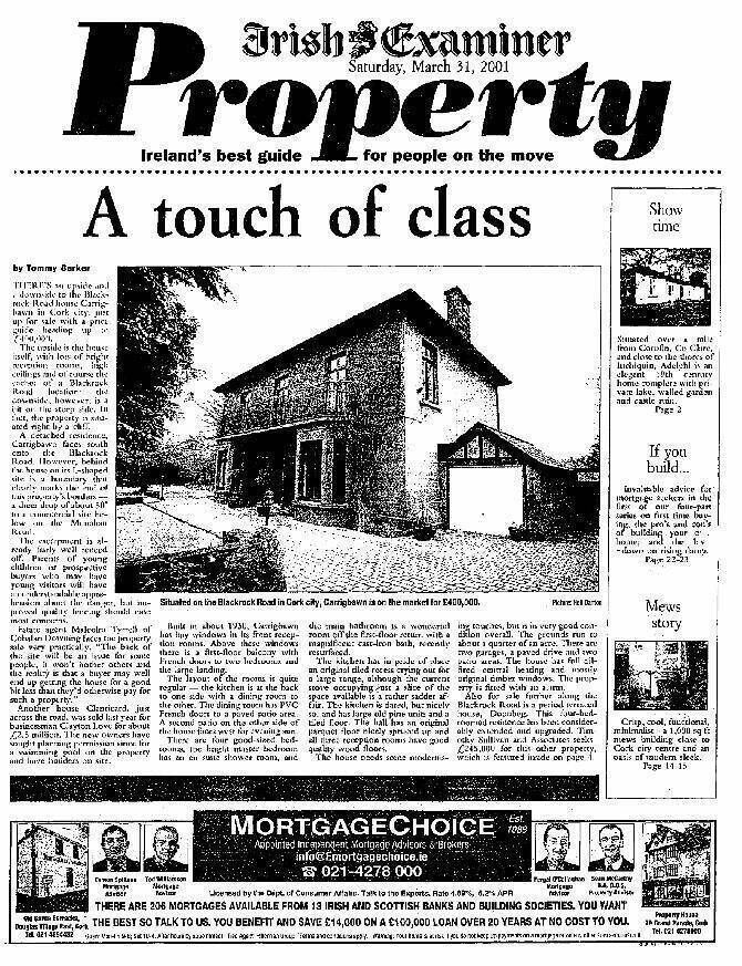Carrigbawn featured in Property in March 2001 Carrigbawn featured in Property in March 2001