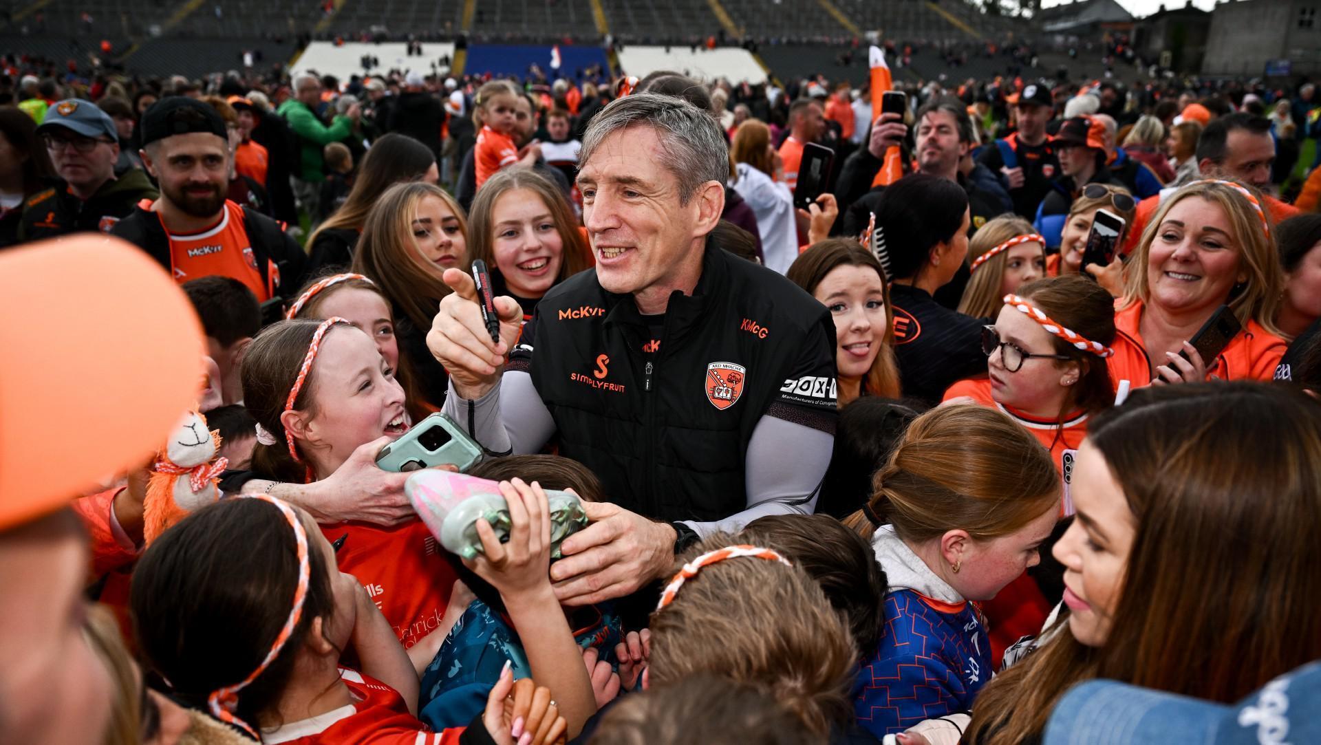 Maurice Brosnan on the Armagh team that Kieran McGeeney built