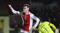 Mason Melia celebrates scoring a goal 24/10/2025