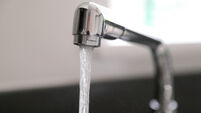 Running kitchen water tap
