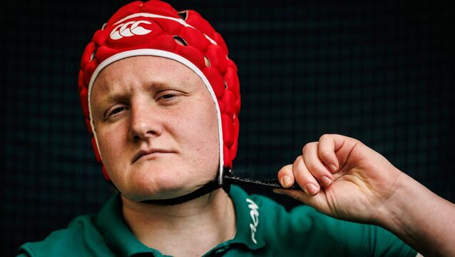 <p class="contextmenu internal_Caption">STRAP IN: Powerhouse forward Aoife Wafer gets ready for a training session at the IRFU High <span class="contextmenu emphasis textWhite">Performance</span> Centre, Blanchardstown ahead of the Six Nations clash with Scotland. Pic: Ben Brady/Inpho</p>