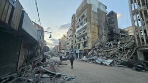 <p>The aftermath of an Israeli airstrikes on southern Beirut's al-Shiyah neighbourhood in April. Picture: Getty Images</p>