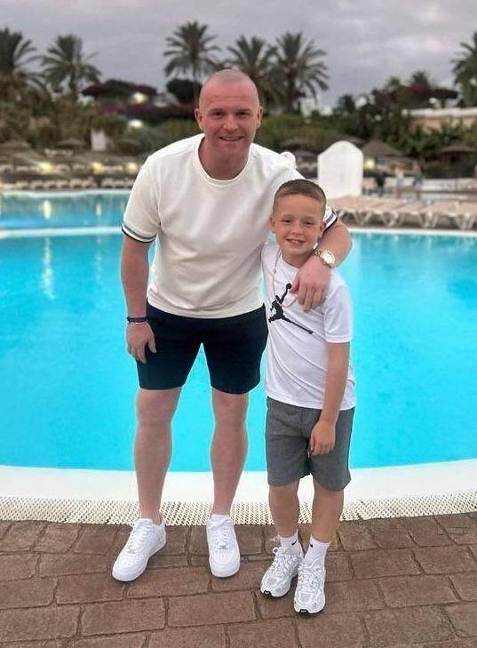 Family ties: Terry Dixon with nine-year-old son Teddy Family ties: Terry Dixon with nine-year-old son Teddy