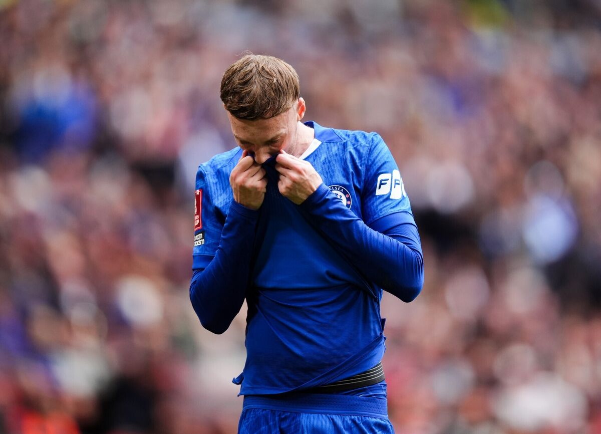 BLUE IS THE COLOUR: Chelsea's Cole Palmer during the Emirates FA Cup final at Wembley Stadium. Pic: Mike Egerton/PA Wire BLUE IS THE COLOUR: Chelsea's Cole Palmer during the Emirates FA Cup final at Wembley Stadium. Pic: Mike Egerton/PA Wire