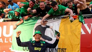 <p>HEIMIR TIME: Ireland's manager Heimir Hallgrímsson celebrates with fans after the match. Pic: ©INPHO/Ryan Byrne.</p> <p>HEIMIR TIME: Ireland's manager Heimir Hallgrímsson celebrates with fans after the match. Pic: ©INPHO/Ryan Byrne.</p>