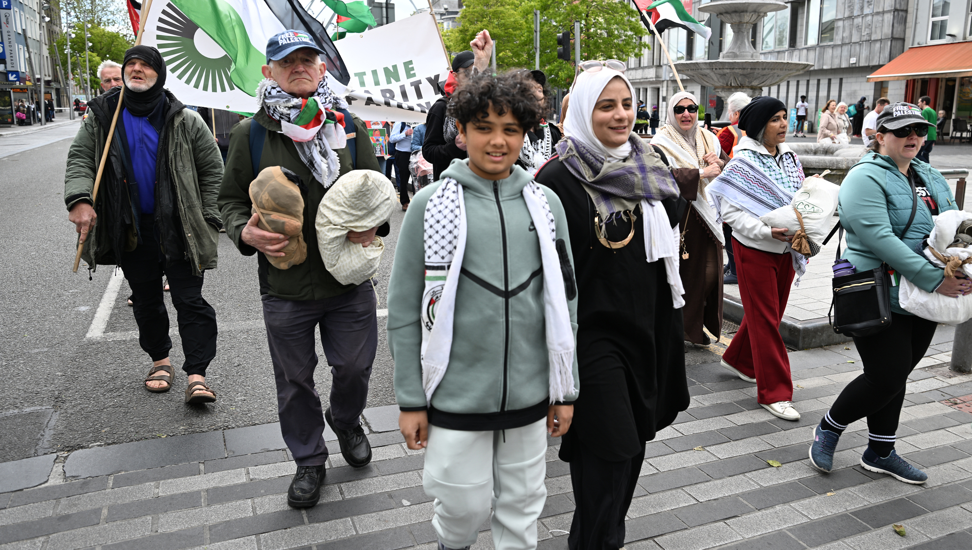 Meet the boy who marches on Cork's streets calling for an end to the genocide in Gaza 