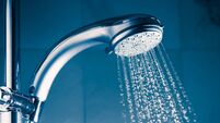 refreshing shower with water stream