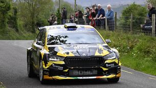 <p>Donegal's Michael Boyle (Skoda Fabia RS Rally2) took a final stage victory to win the Carlow Rally, the third round of the Triton Showers National Rally Championship. Picture: Martin Walsh.</p>
