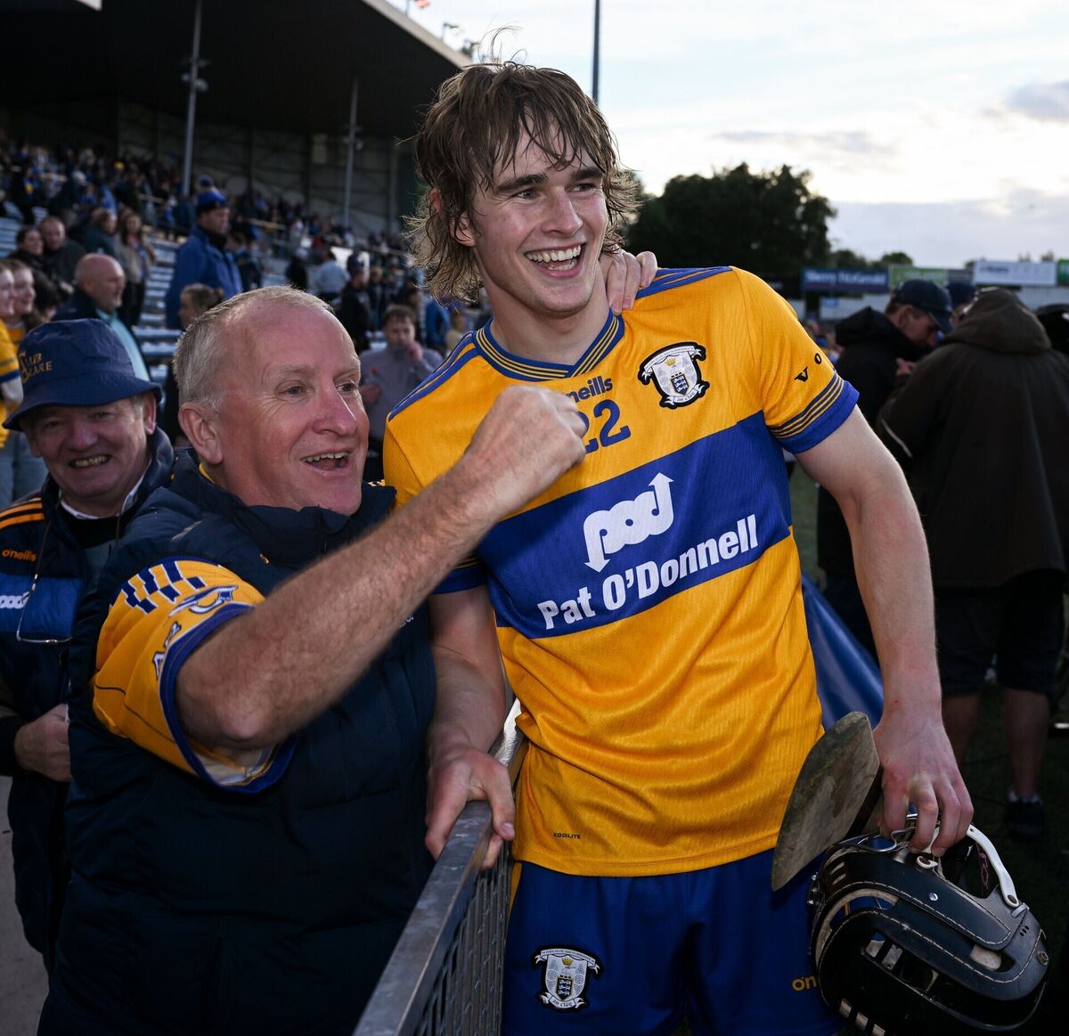 Man of the match Diarmuid Stritch of Clare with supporters after his side's Munster SHC victory over Tipperary. Pic: Ray McManus/Sportsfile Man of the match Diarmuid Stritch of Clare with supporters after his side's Munster SHC victory over Tipperary. Pic: Ray McManus/Sportsfile