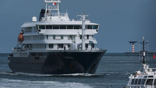 The ship has arrived in the Port of Rotterdam (AP) The ship has arrived in the Port of Rotterdam (AP)
