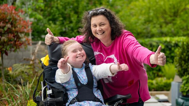 <p>Sharon Lehane with her 14-year-old daughter Kate, who receives support from LauraLynn Children’s Hospice, at their home in Cobh. Picture: Chani Anderson</p>