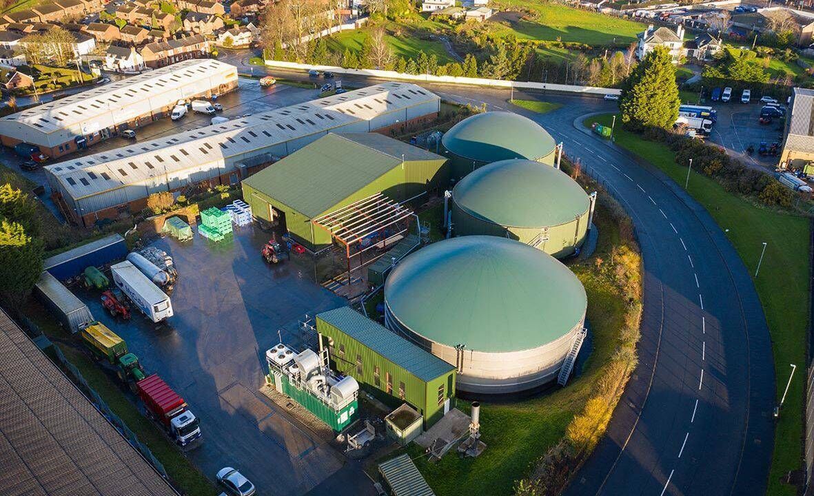 A biomethane plant in Northern Ireland. A biomethane plant in Northern Ireland.
