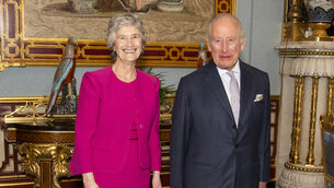 <p>Speaking after she met with King Charles, PresidentCatherine Connolly said they had a lot in common, including the environment and climate change. Picture:</p>