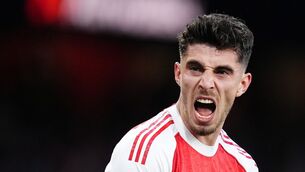 <p> Kai Havertz celebrates scoring Arsenal's first goal against Burnley during the Premier League match at the Emirates Stadium. Picture: John Walton/PA </p> <p> Kai Havertz celebrates scoring Arsenal's first goal against Burnley during the Premier League match at the Emirates Stadium. Picture: John Walton/PA </p>