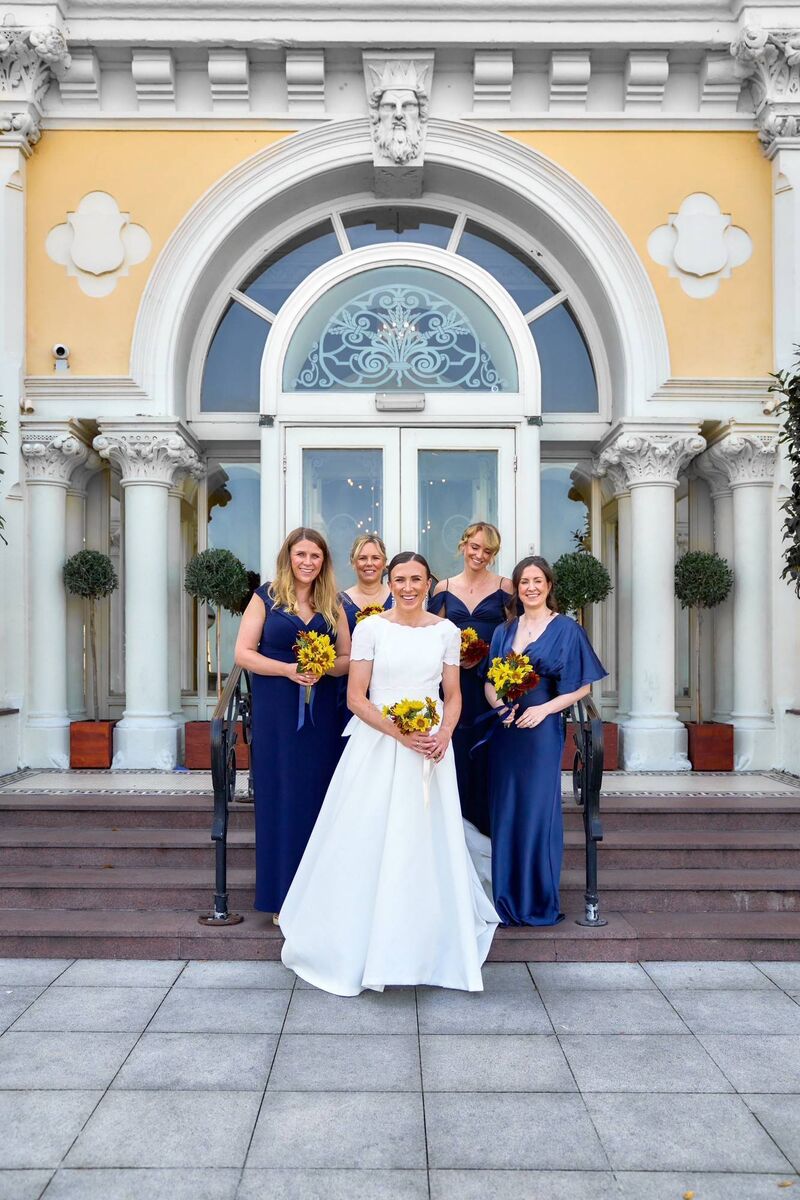 Annalise Murphy with her bridesmaids on her wedding day Annalise Murphy with her bridesmaids on her wedding day