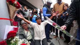 <p>Antoinette Lukeba attends a vigil for Yves Sakila on Henry St, Dublin. Picture: Brian Lawless/PA Wire</p> <p>Antoinette Lukeba attends a vigil for Yves Sakila on Henry St, Dublin. Picture: Brian Lawless/PA Wire</p>