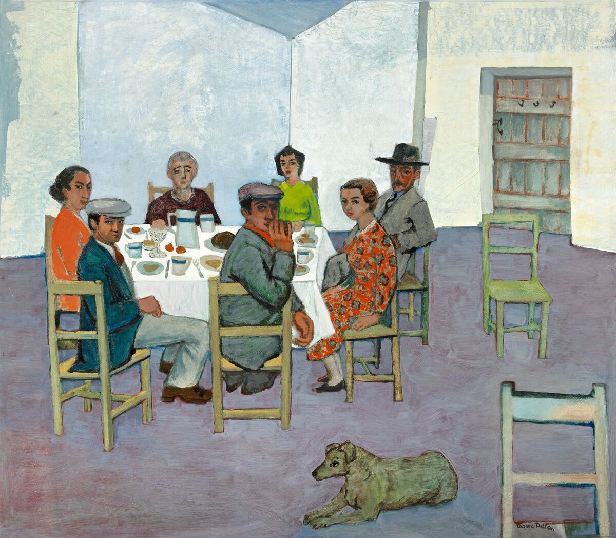 Gerard Dillon's 'Tea Party' at James Adam. Gerard Dillon's 'Tea Party' at James Adam.