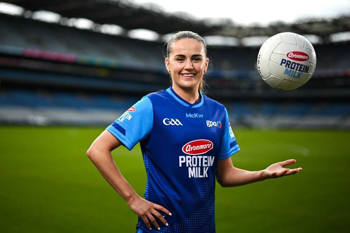 Waterford footballer Kellyann Hogan was at Croke Park for the announcement of Avonmore Protein Milk’s five year extension of its long standing partnership with the GAA and GPA. Pic: Sam Barnes/Sportsfile
