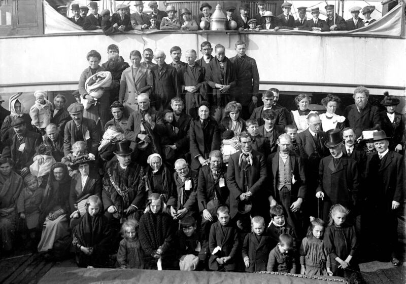 Lord mayor Henry O'Shea with Belgian war refugees in Cork in September 1914. O'Shea himself had emigrated from Ireland to the US and returned, building up a bakery business. The storied Cork nightclub Sir Henry's was named after him. Picture: Irish Examiner Archive Lord mayor Henry O'Shea with Belgian war refugees in Cork in September 1914. O'Shea himself had emigrated from Ireland to the US and returned, building up a bakery business. The storied Cork nightclub Sir Henry's was named after him. Picture: Irish Examiner Archive