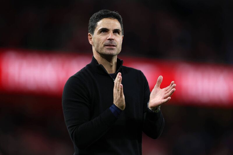 LONDON, ENGLAND - MAY 18: Mikel Arteta, Manager of Arsenal, claps the fans after the Premier League match between Arsenal and Burnley at Emirates Stadium on May 18, 2026 in London, England. (Photo by Justin Setterfield/Getty Images)