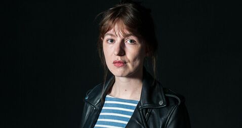 Sally Rooney attends a photocall during the Edinburgh International Book Festival on August, 2017 in Edinburgh, Scotland.