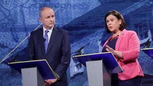 <p> Micheál Martin and Mary Lou McDonald. File picture: Maxwell’s</p>