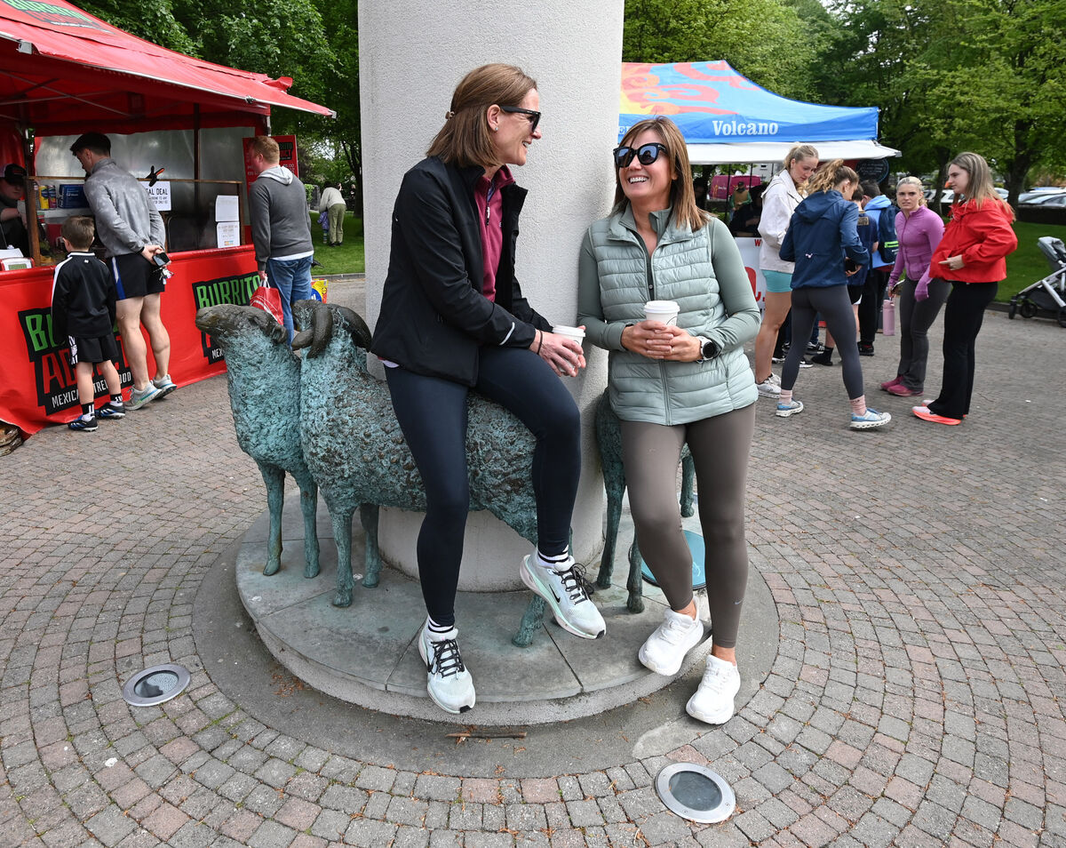 Elga Ryan and Regina Whyte enjoying a coffee at the Midleton Farmers market. Picture: Eddie O'Hare Elga Ryan and Regina Whyte enjoying a coffee at the Midleton Farmers market. Picture: Eddie O'Hare