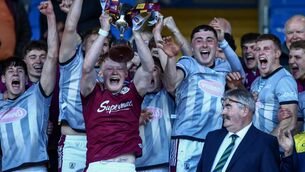 <p>CHAMPIONS: Galway's Donnacha Campbell lifts the trophy. Pic: ©INPHO/Stephen Heaney.</p> <p>CHAMPIONS: Galway's Donnacha Campbell lifts the trophy. Pic: ©INPHO/Stephen Heaney.</p>