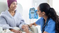 Nurse Talking with an Oncology Patient