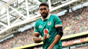 <p>Ireland's Robert Baloucoune has won his fitness race for Ulster's big night. Pic: INPHO/Ryan Byrne</p> <p>Ireland's Robert Baloucoune has won his fitness race for Ulster's big night. Pic: INPHO/Ryan Byrne</p>
