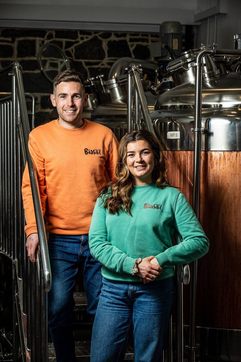 Niamh and Ruairi Dooley, the brother and sister founders of BiaSol, who are making a food supplement from spent grain left over from making beer. Picture: Philip Doyle Niamh and Ruairi Dooley, the brother and sister founders of BiaSol, who are making a food supplement from spent grain left over from making beer. Picture: Philip Doyle