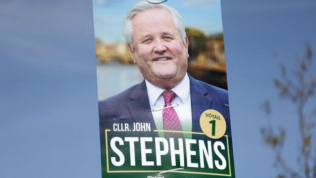 <p>Fianna Fáil councillor John Stephens on Seville Place for the forthcoming Dublin Bye Election next month. Photo: Leah Farrell/© RollingNews.ie</p>