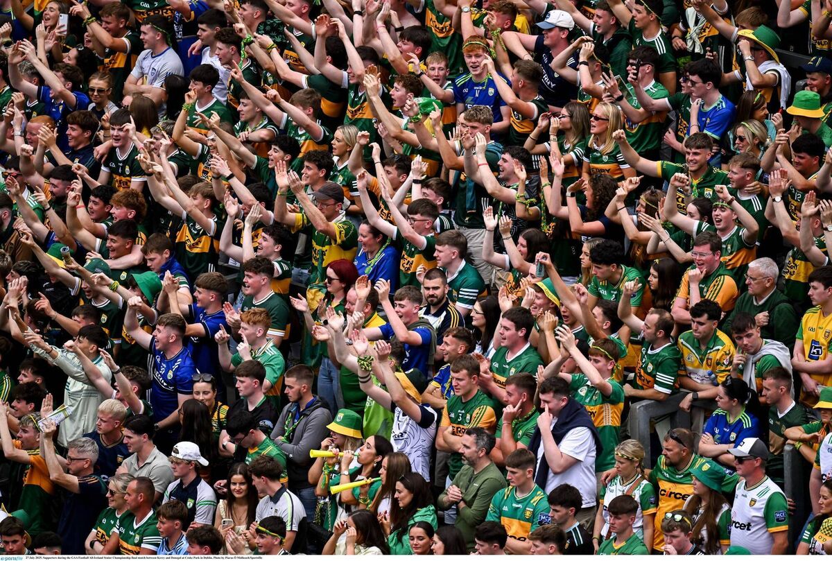 KINGDOM COME: Kerry and Donegal supporters at last July's All-Ireland SFC final at Croke Park. Pic: Piaras Ó Mídheach/Sportsfile KINGDOM COME: Kerry and Donegal supporters at last July's All-Ireland SFC final at Croke Park. Pic: Piaras Ó Mídheach/Sportsfile