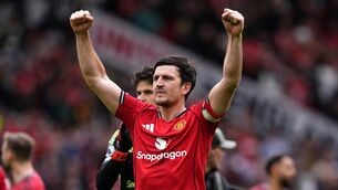 <p>Manchester United's Harry Maguire celebrates following a recent win at Old Trafford. Picture: Martin Rickett/PA Wire.</p> <p>Manchester United's Harry Maguire celebrates following a recent win at Old Trafford. Picture: Martin Rickett/PA Wire.</p>