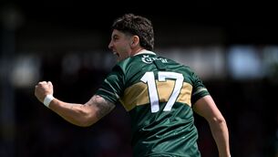 <p>IMPACT: Tony Brosnan of Kerry celebrates scoring a point off the bench in the Munster final. He starts against Donegal on Saturday. Picture: Paul Phelan/Sportsfile</p>