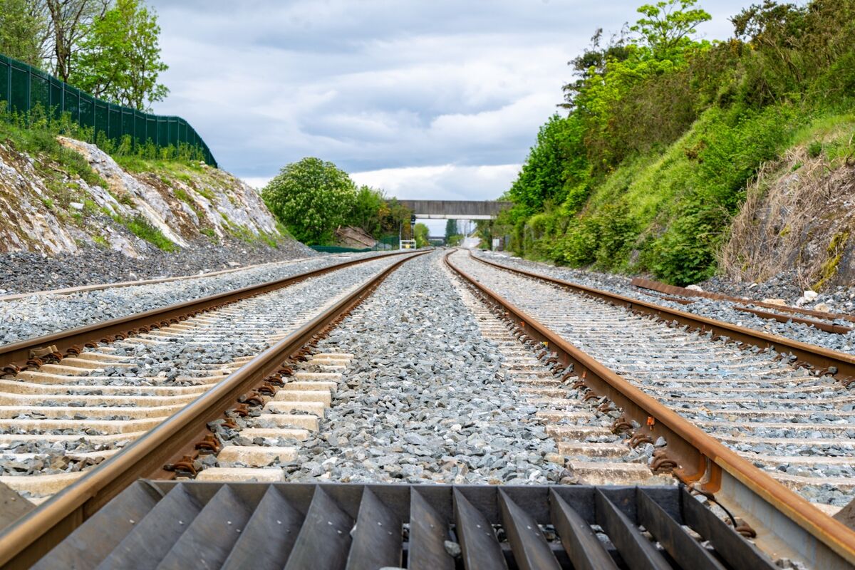 A view of the railway line running into Midleton highlights the town’s strong transport links, with ongoing investment in rail services supporting its role as a key commuter hub in East Cork. Picture: Chani Anderson A view of the railway line running into Midleton highlights the town’s strong transport links, with ongoing investment in rail services supporting its role as a key commuter hub in East Cork. Picture: Chani Anderson