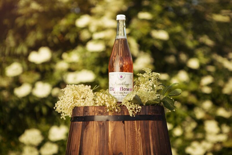 Irish Hedgerow’s Sparkling Elderflower Refresher with a kiss of hibiscus (€4.60).