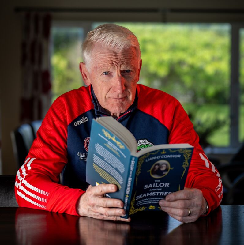 Liam O’Connor reads from his debut novel, The Sailor and Seamstress, at his home. Picture: Chani Anderson Liam O’Connor reads from his debut novel, The Sailor and Seamstress, at his home. Picture: Chani Anderson