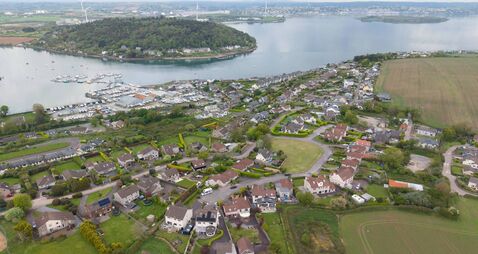Cork Harbour and Currabinny views from a Crosshaven family home in a private setting