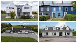 <p>Clockwise from upper left: Ballinphelic, Ballinhassig, Co. Cork; 2 Kingston Avenue, Victoria Road, Cork; Fuchsia, Whites Cross, Co. Cork; Valley View House, Carrigadrohid, Co. Cork</p>